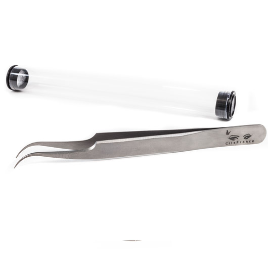 Curved Hook Tweezers Cils France, USA Pro Lash Supply